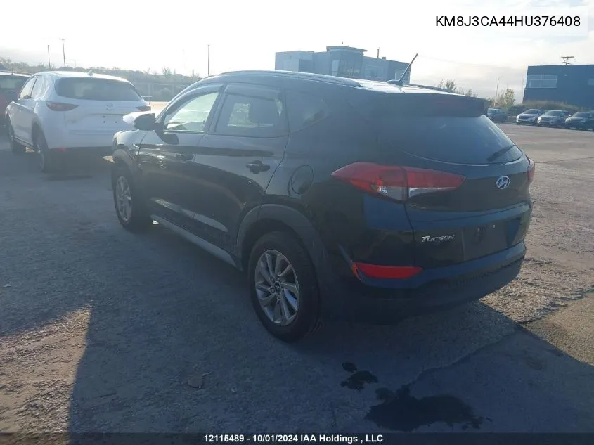 2017 Hyundai Tucson Limited/Sport And Eco/Se VIN: KM8J3CA44HU376408 Lot: 12115489