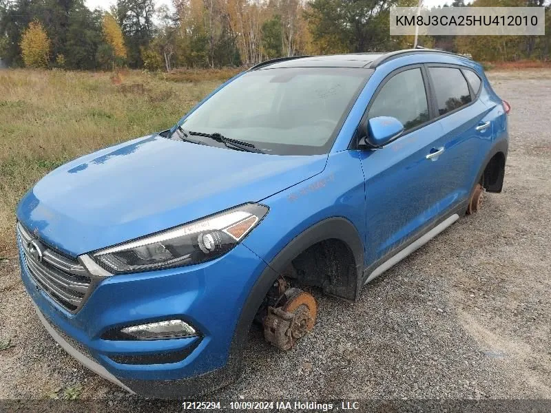 2017 Hyundai Tucson Limited/Sport And Eco/Se VIN: KM8J3CA25HU412010 Lot: 12125294