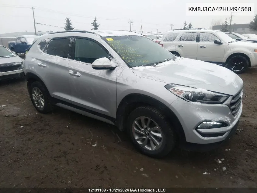 KM8J3CA42HU494568 2017 Hyundai Tucson Luxury