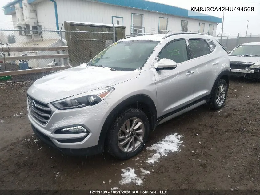 KM8J3CA42HU494568 2017 Hyundai Tucson Luxury