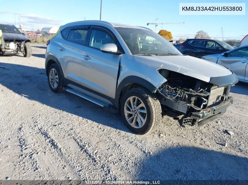 KM8J33A42HU553800 2017 Hyundai Tucson Premium