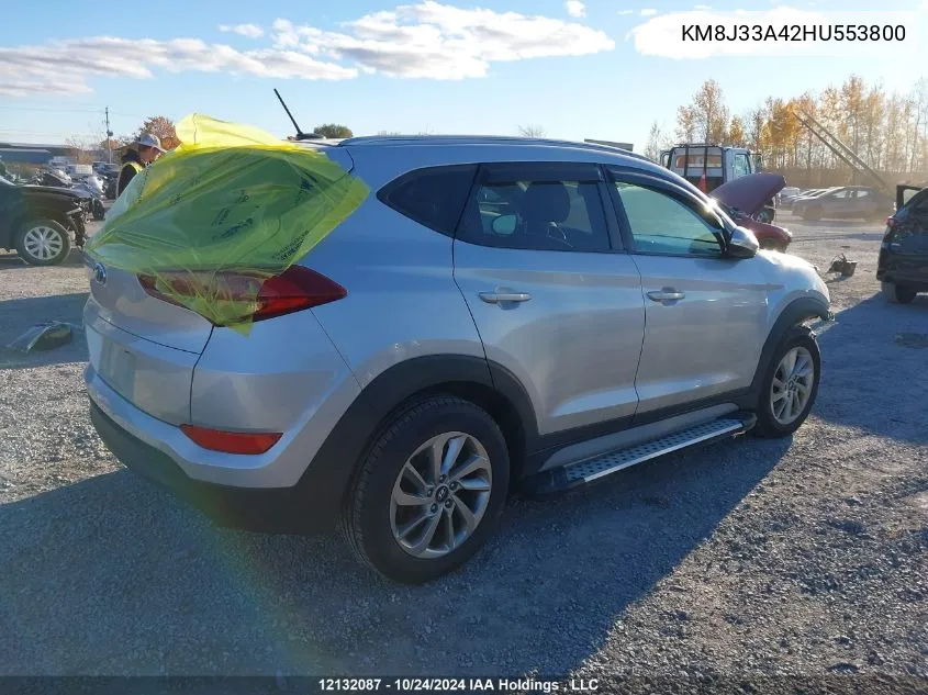 KM8J33A42HU553800 2017 Hyundai Tucson Premium