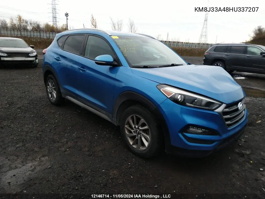 2017 Hyundai Tucson Premium VIN: KM8J33A48HU337207 Lot: 12146714