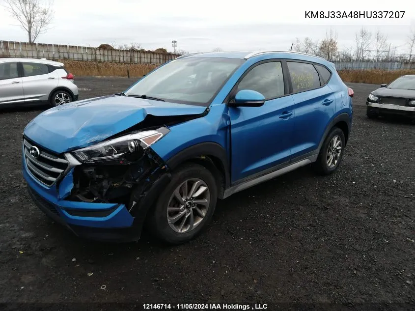 2017 Hyundai Tucson Premium VIN: KM8J33A48HU337207 Lot: 12146714