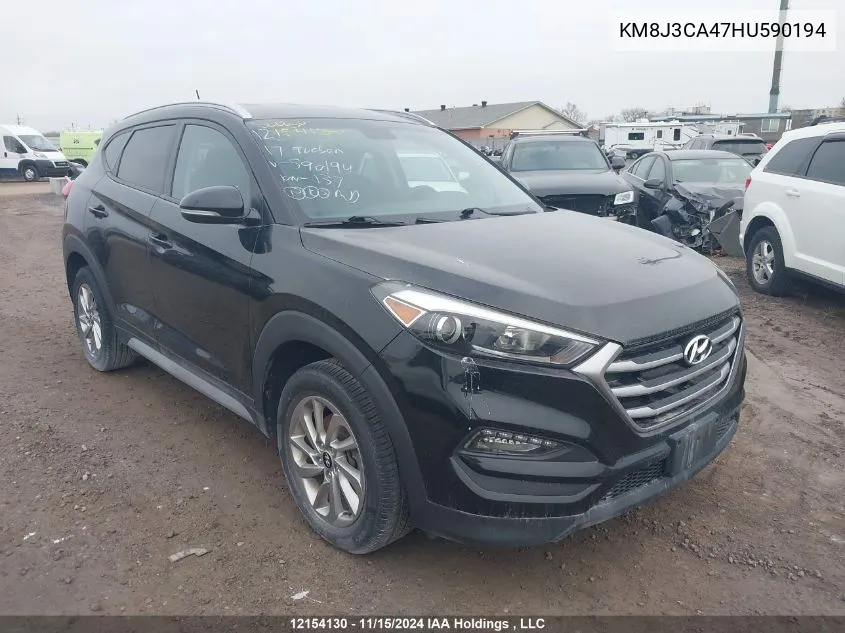 2017 Hyundai Tucson Premium VIN: KM8J3CA47HU590194 Lot: 12154130