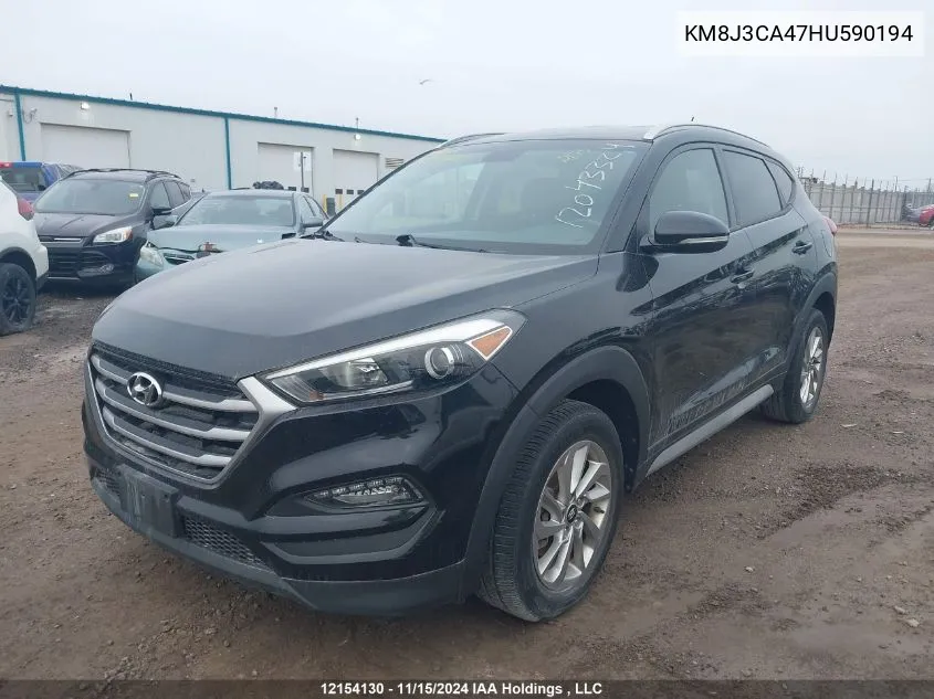 2017 Hyundai Tucson Premium VIN: KM8J3CA47HU590194 Lot: 12154130