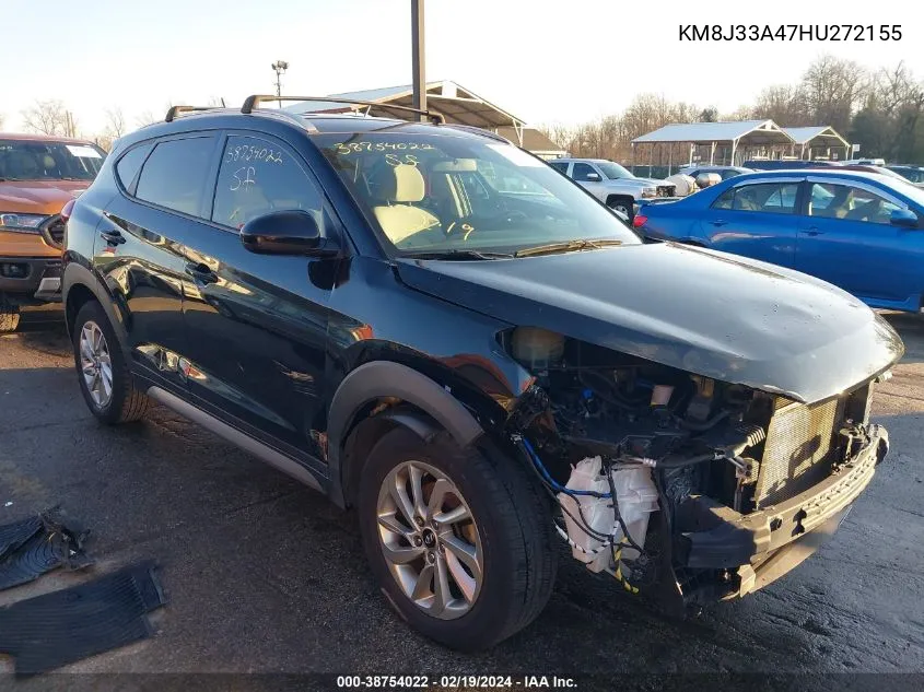 2017 Hyundai Tucson Se VIN: KM8J33A47HU272155 Lot: 38754022