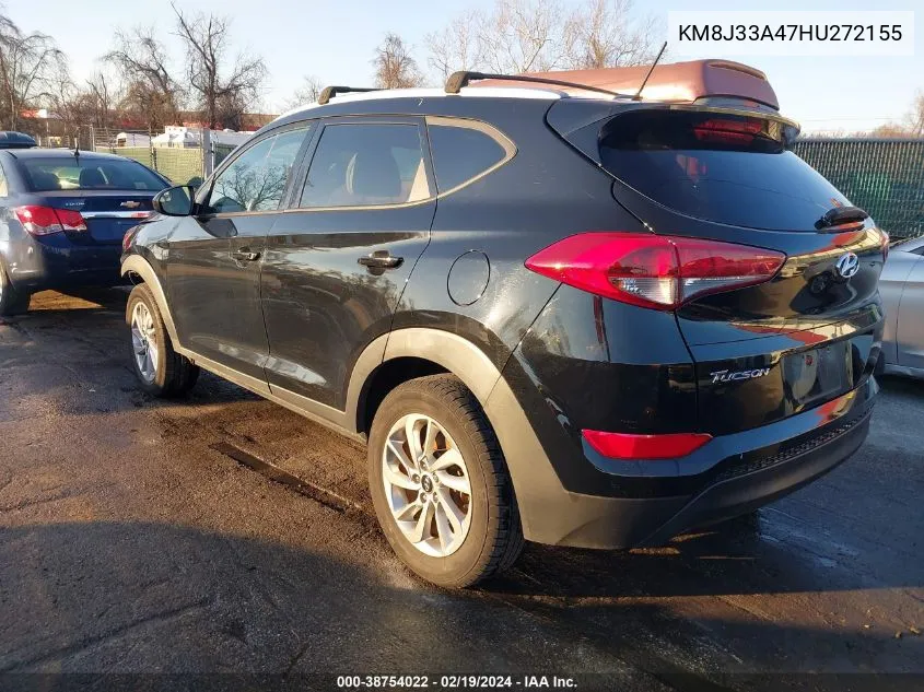 2017 Hyundai Tucson Se VIN: KM8J33A47HU272155 Lot: 38754022