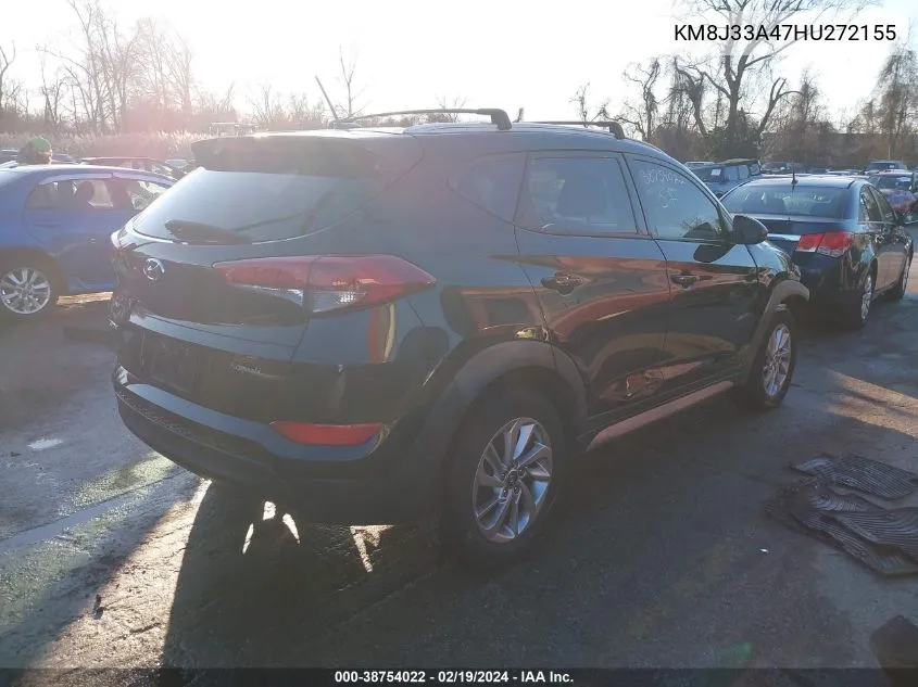 2017 Hyundai Tucson Se VIN: KM8J33A47HU272155 Lot: 38754022