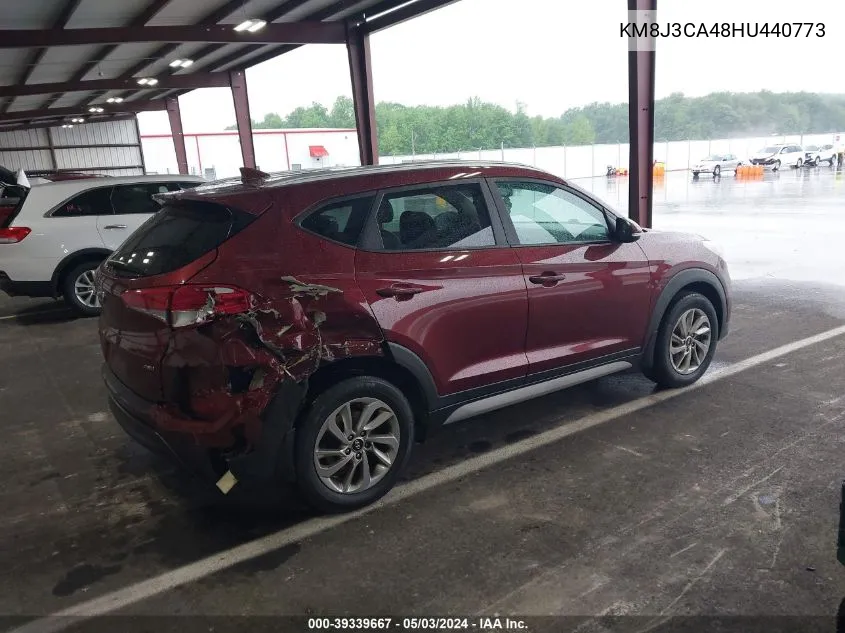 2017 Hyundai Tucson Se Plus VIN: KM8J3CA48HU440773 Lot: 39339667