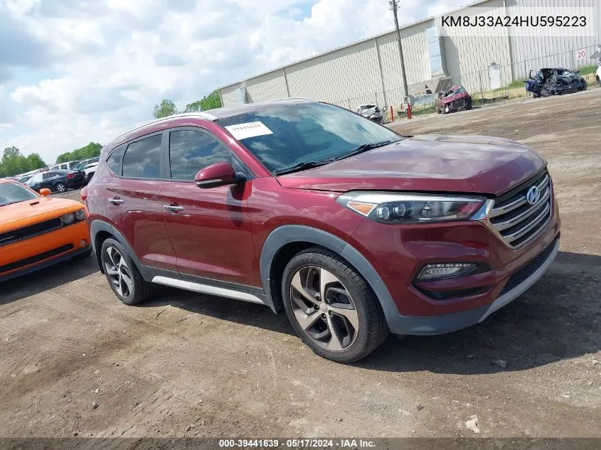 2017 Hyundai Tucson Limited VIN: KM8J33A24HU595223 Lot: 39441639