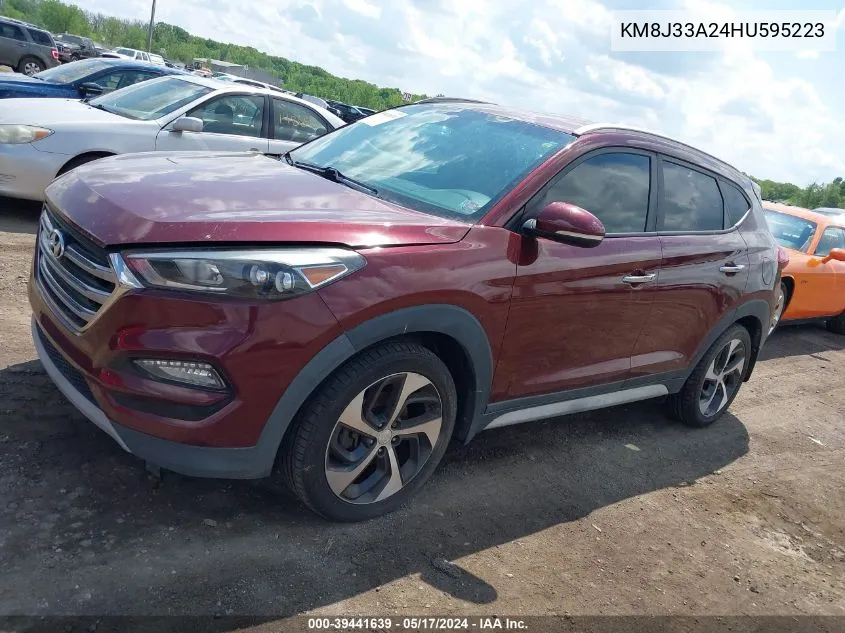 2017 Hyundai Tucson Limited VIN: KM8J33A24HU595223 Lot: 39441639