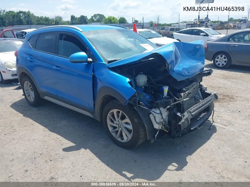 2017 Hyundai Tucson Se VIN: KM8J3CA41HU465398 Lot: 39536509