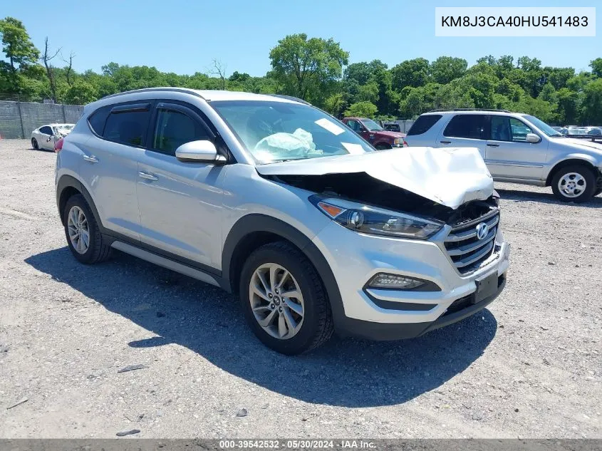 2017 Hyundai Tucson Se VIN: KM8J3CA40HU541483 Lot: 39542532