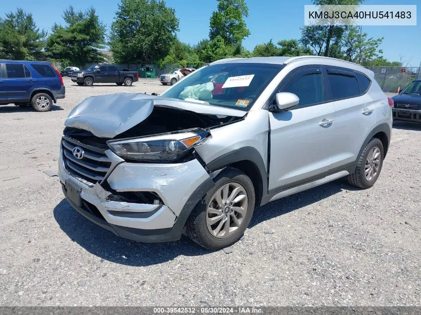 2017 Hyundai Tucson Se VIN: KM8J3CA40HU541483 Lot: 39542532