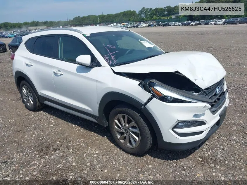 2017 Hyundai Tucson Se Plus VIN: KM8J3CA47HU526625 Lot: 39684767