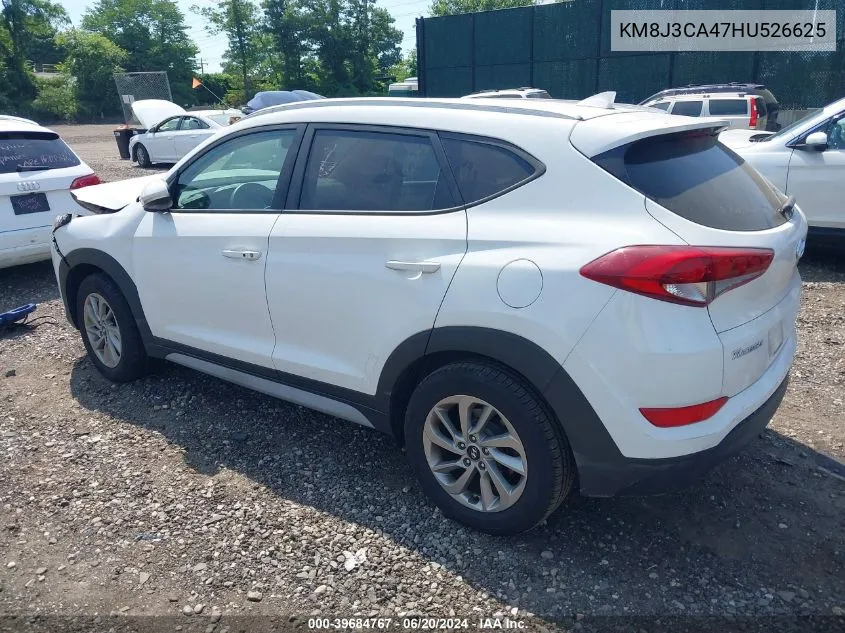 2017 Hyundai Tucson Se Plus VIN: KM8J3CA47HU526625 Lot: 39684767