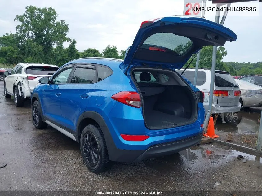 2017 Hyundai Tucson Se VIN: KM8J3CA46HU488885 Lot: 39817847