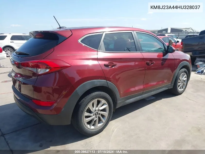 2017 Hyundai Tucson Se VIN: KM8J23A44HU328037 Lot: 39827113