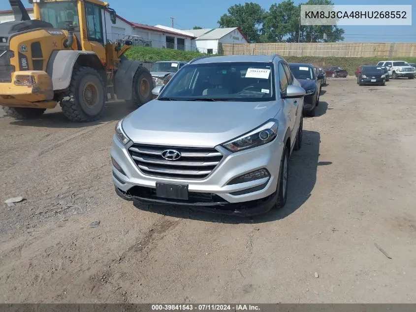 2017 Hyundai Tucson Se VIN: KM8J3CA48HU268552 Lot: 39841543