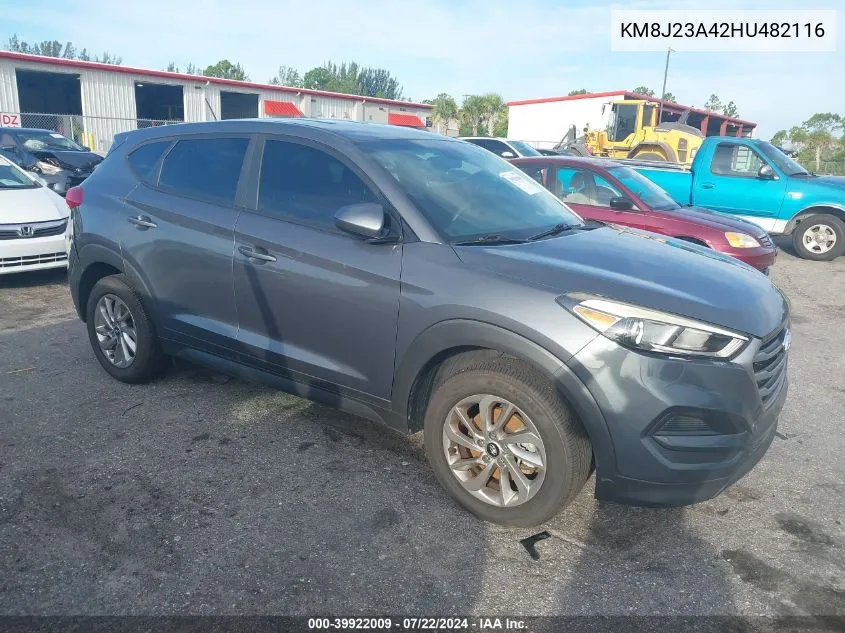 2017 Hyundai Tucson Se VIN: KM8J23A42HU482116 Lot: 39922009