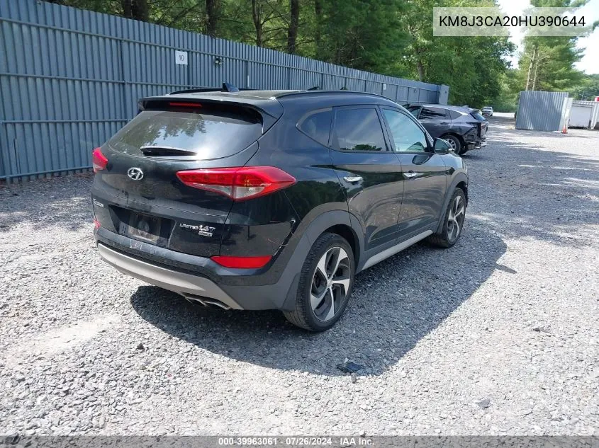 2017 Hyundai Tucson Limited/Sport And Eco/Se VIN: KM8J3CA20HU390644 Lot: 39963061