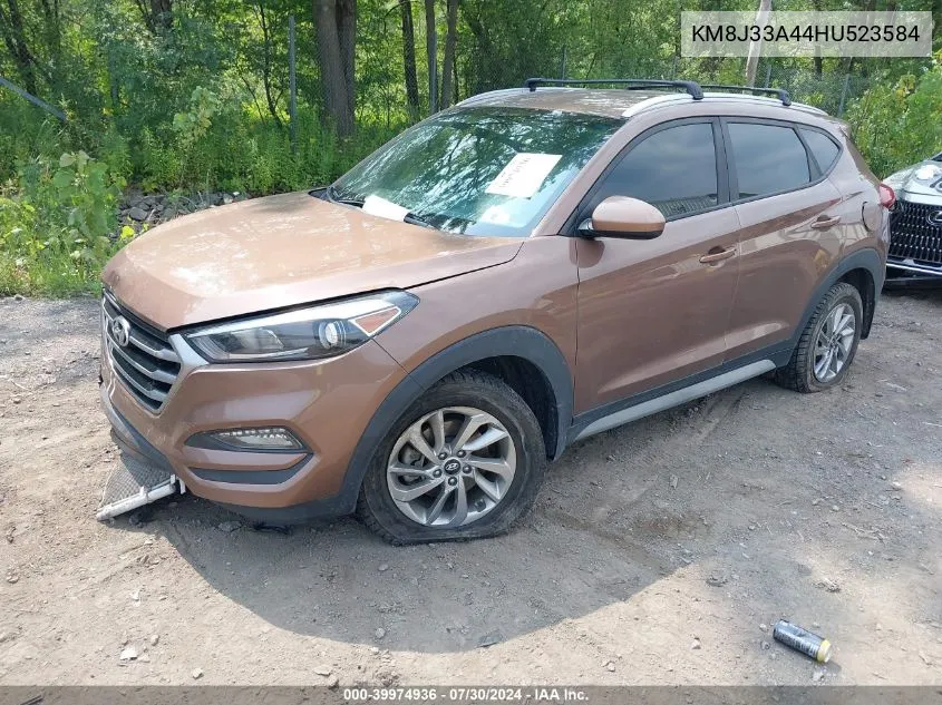 2017 Hyundai Tucson Se VIN: KM8J33A44HU523584 Lot: 39974936