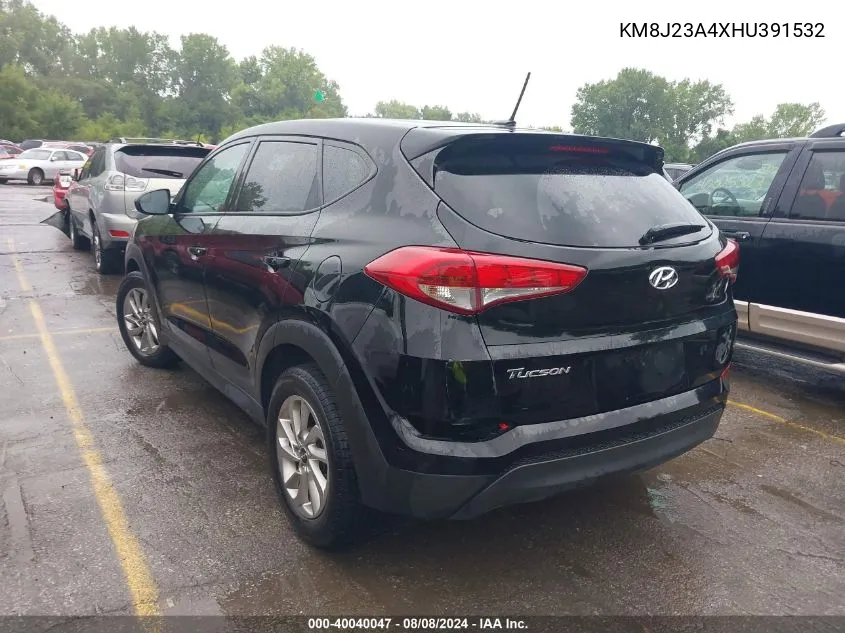 2017 Hyundai Tucson Se VIN: KM8J23A4XHU391532 Lot: 40040047