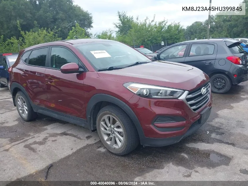 2017 Hyundai Tucson Se VIN: KM8J23A45HU399845 Lot: 40040096