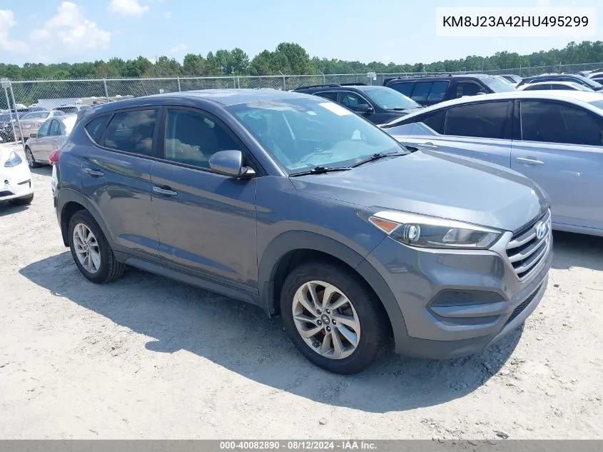 2017 Hyundai Tucson Se VIN: KM8J23A42HU495299 Lot: 40082890