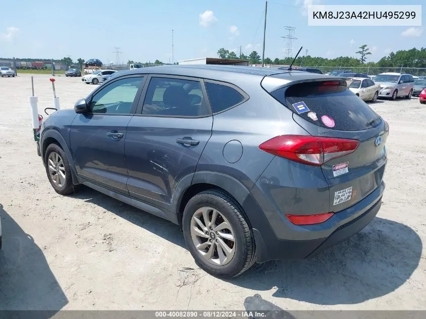 2017 Hyundai Tucson Se VIN: KM8J23A42HU495299 Lot: 40082890