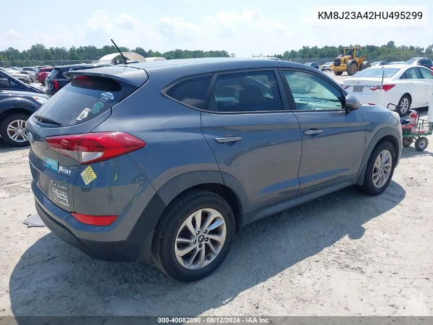 2017 Hyundai Tucson Se VIN: KM8J23A42HU495299 Lot: 40082890