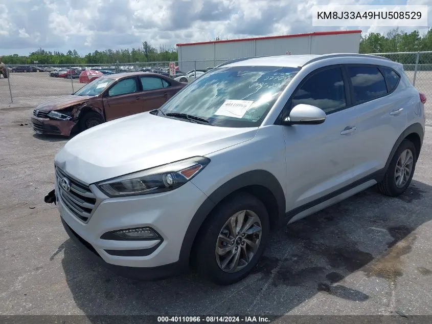 2017 Hyundai Tucson Se Plus VIN: KM8J33A49HU508529 Lot: 40110966