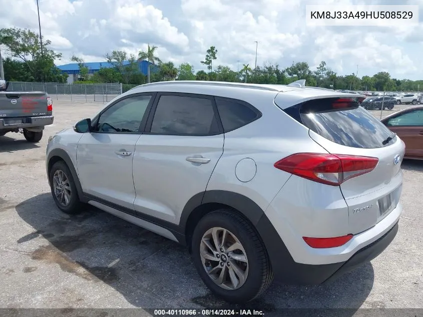 2017 Hyundai Tucson Se Plus VIN: KM8J33A49HU508529 Lot: 40110966