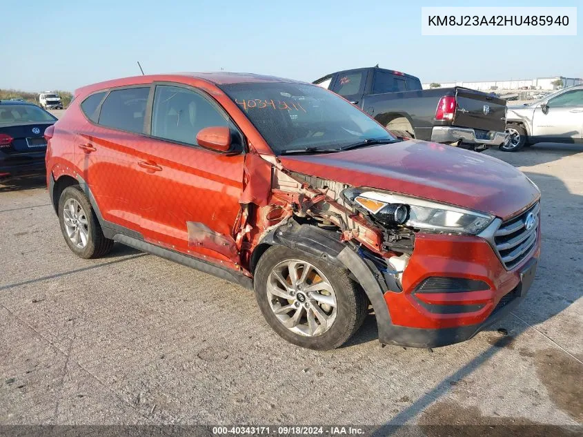 KM8J23A42HU485940 2017 Hyundai Tucson Se