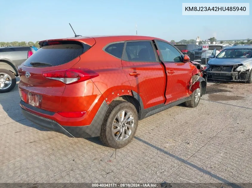 KM8J23A42HU485940 2017 Hyundai Tucson Se