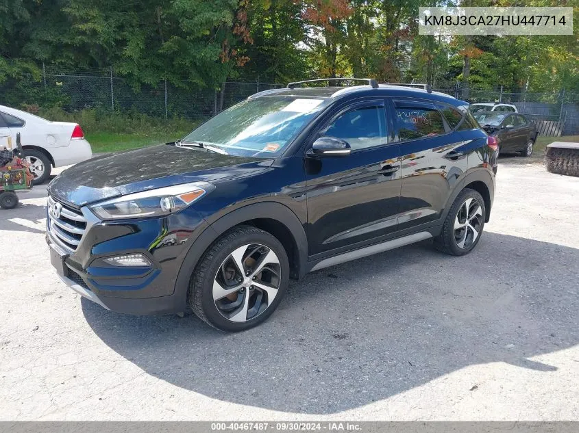 2017 Hyundai Tucson Sport VIN: KM8J3CA27HU447714 Lot: 40467487