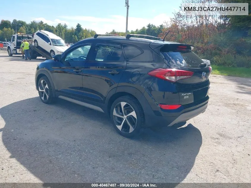 2017 Hyundai Tucson Sport VIN: KM8J3CA27HU447714 Lot: 40467487