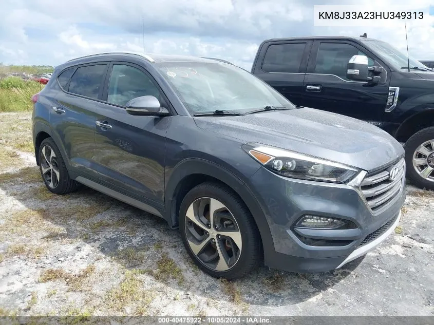 2017 Hyundai Tucson Limited VIN: KM8J33A23HU349313 Lot: 40475922