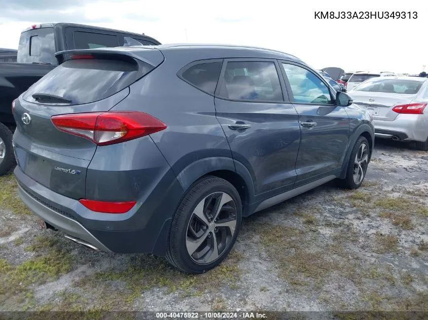 2017 Hyundai Tucson Limited VIN: KM8J33A23HU349313 Lot: 40475922