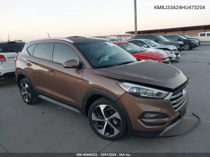 2017 Hyundai Tucson Limited/Sport And Eco/Se VIN: KM8J33A24HU473204 Lot: 40480222