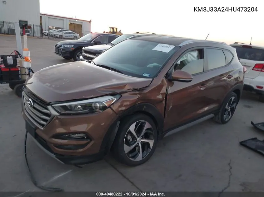 2017 Hyundai Tucson Limited/Sport And Eco/Se VIN: KM8J33A24HU473204 Lot: 40480222