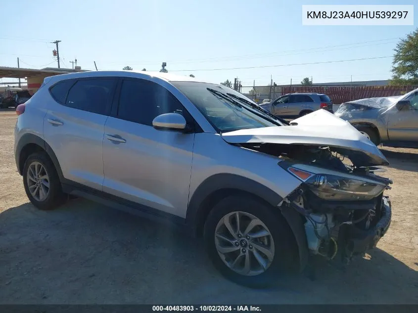 2017 Hyundai Tucson Se VIN: KM8J23A40HU539297 Lot: 40483903