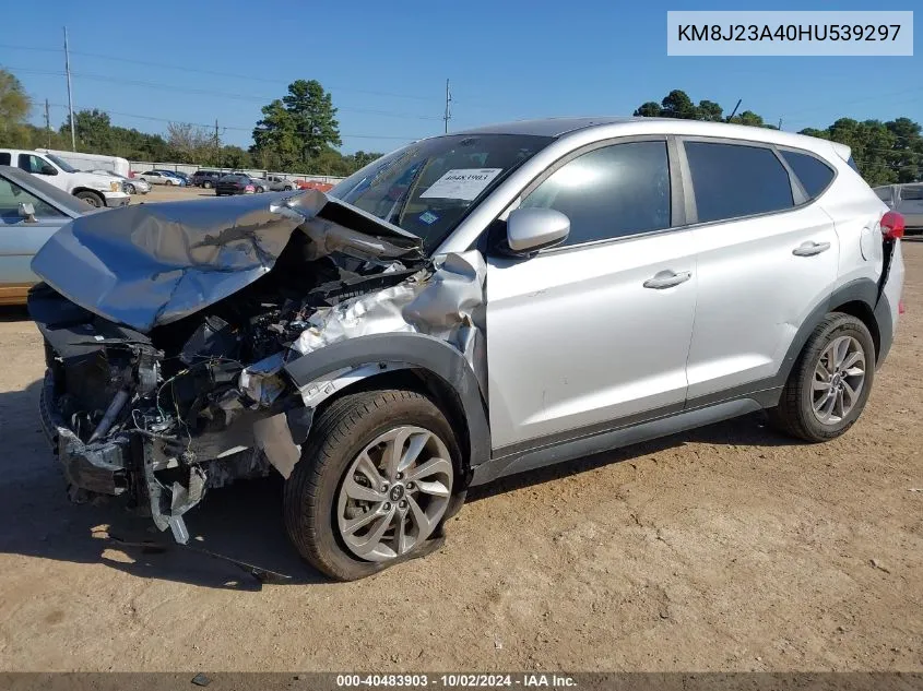 2017 Hyundai Tucson Se VIN: KM8J23A40HU539297 Lot: 40483903