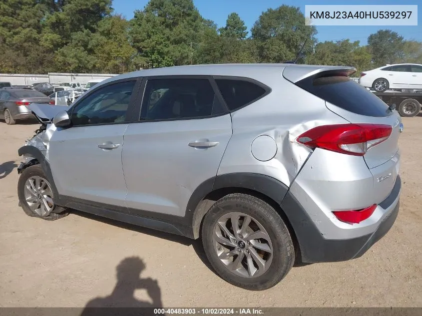 2017 Hyundai Tucson Se VIN: KM8J23A40HU539297 Lot: 40483903