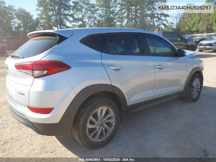 2017 Hyundai Tucson Se VIN: KM8J23A40HU539297 Lot: 40483903