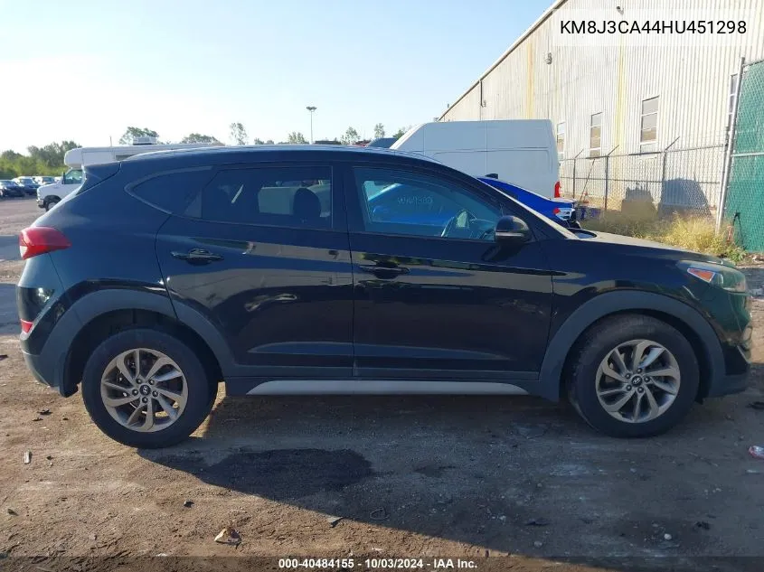 2017 Hyundai Tucson Se Plus VIN: KM8J3CA44HU451298 Lot: 40484155