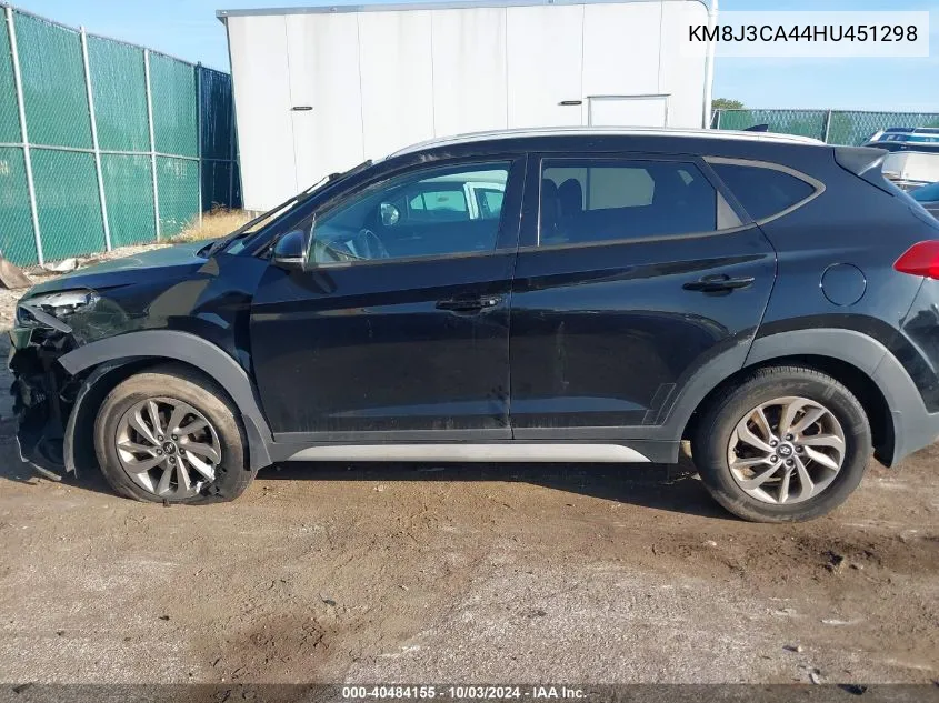 2017 Hyundai Tucson Se Plus VIN: KM8J3CA44HU451298 Lot: 40484155