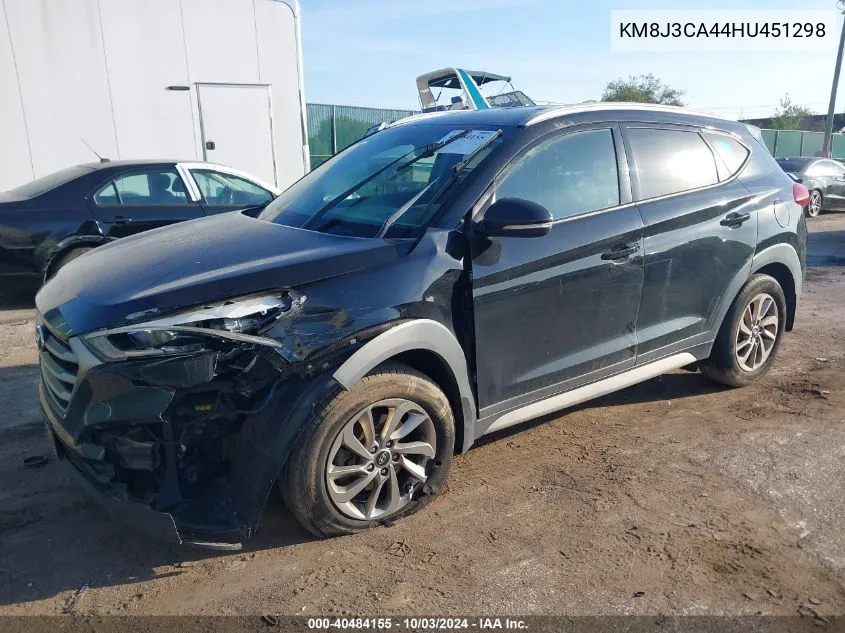 2017 Hyundai Tucson Se Plus VIN: KM8J3CA44HU451298 Lot: 40484155