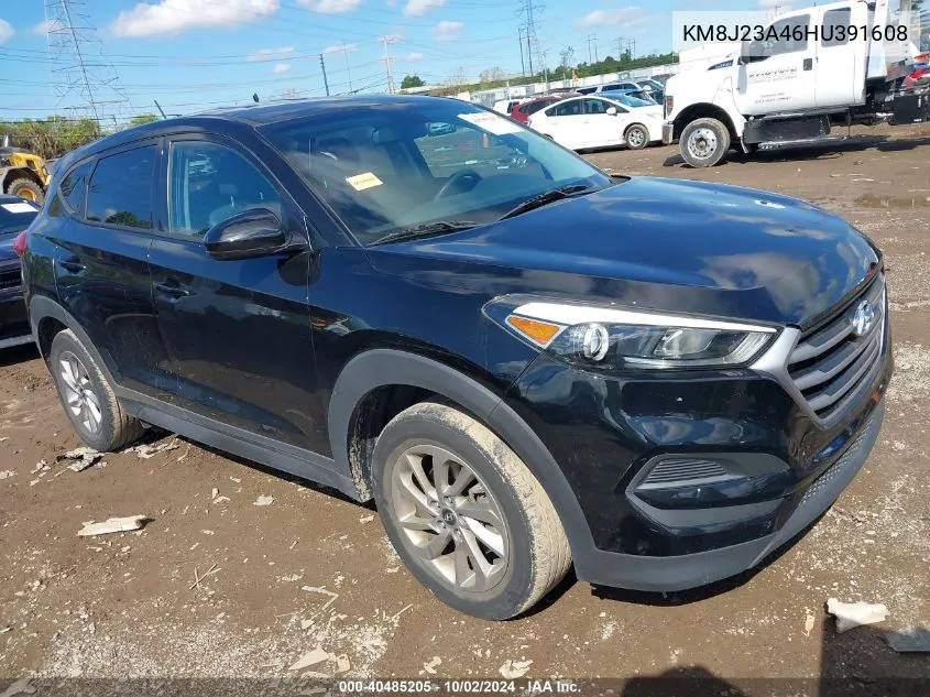 2017 Hyundai Tucson Se VIN: KM8J23A46HU391608 Lot: 40485205